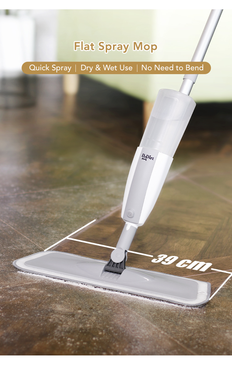 Dr.Dirt Spray Flat Mop Complete - Cleanic Cleaning Equipment